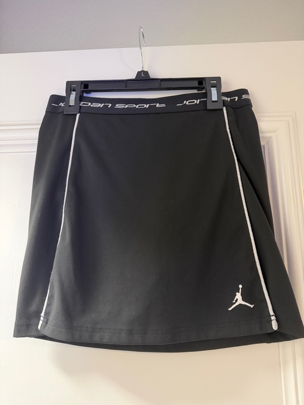 Jordan Black Athletic Skort with White Accents